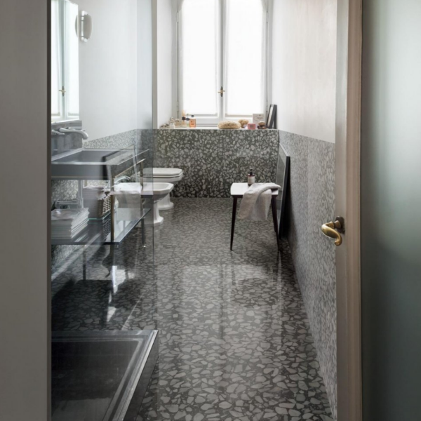 Picture of Floor tile m87y, stone effect, matt, 6mm 120x120