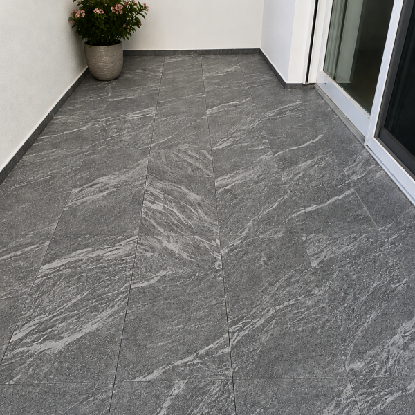 Picture of Floor tile thundra grey, stone effect, matt, 30x60