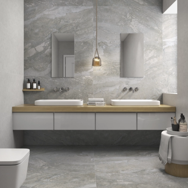 Picture of Floor tile manaos, stone effect, matt, 9mm 45x90