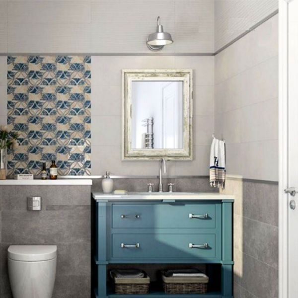 Picture of Floor tile mist, concrete effect, matt, 8.5mm 25x70