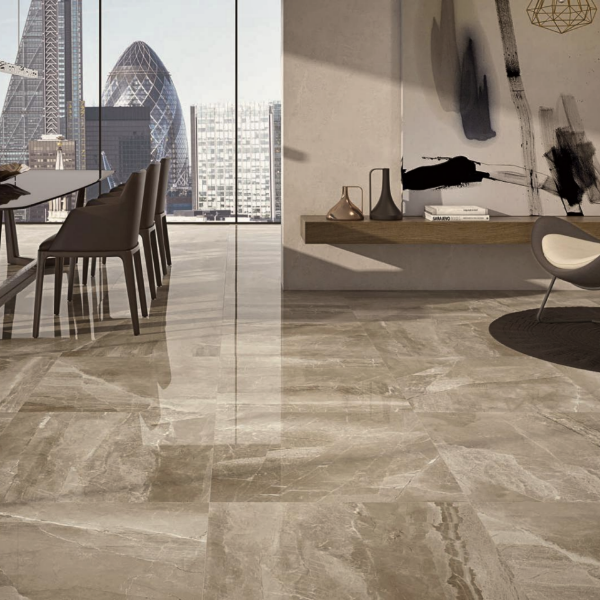 Picture of Floor tile kashmir, marble effect, glossy, 60x60