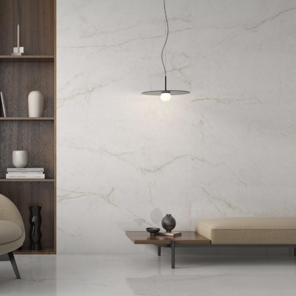 Picture of Floor tile crystal, marble effect, matt, 9mm 60x120