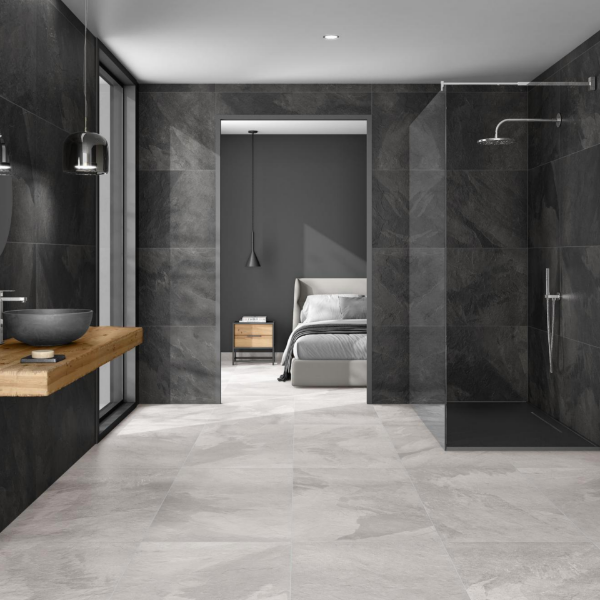 Picture of Floor tile rhin, stone effect, matt, 9mm 60x120