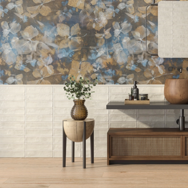 Picture of Floor tile mayolica, decor, matt, 7.5x30