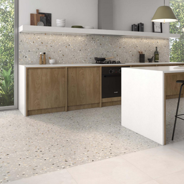 Picture of Floor tile rocco, stone effect, matt, 9mm 60x60