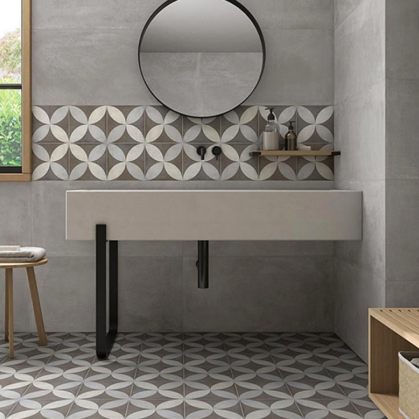 Picture of Floor tile eaton, cement effect, matt, 9mm 30.3x61.3