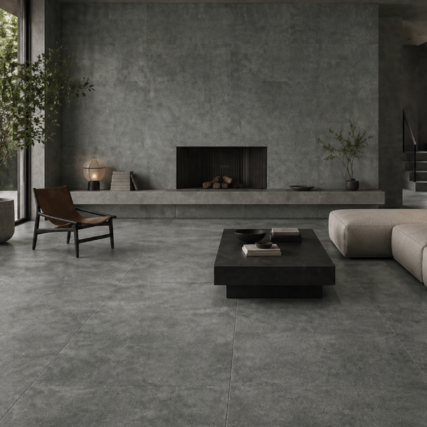 Picture of Floor tile eaton, cement effect, matt, 9mm 60.8x60.8
