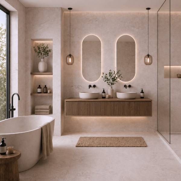 Picture of Floor tile midway, cement effect, matt, 9mm 60x120