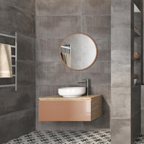 Picture of Floor tile essen, cement effect, matt, 9mm 75x150