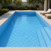 Picture of Floor tile pool blue, plain effect, matt, 12.5x25