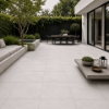 Picture of Floor tile core white, concrete effect, matt, 60x60