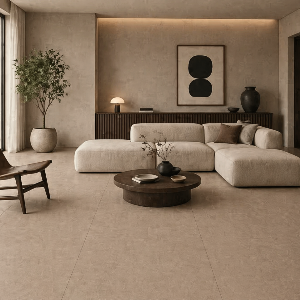 Picture of Floor tile glocal, concrete effect, matt, 9mm 120x120