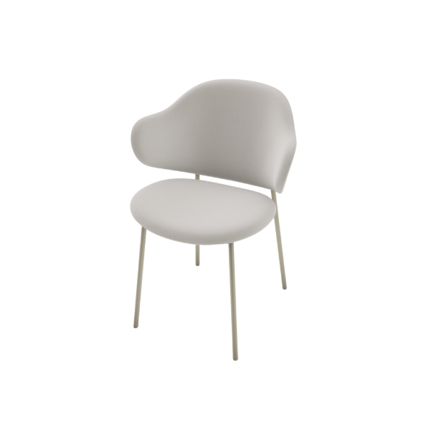Picture of Chair, holly, matt pearl legs, beige seat