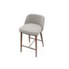 Picture of Counter stool, foyer, structure canaletto walnut, seat slv hemp