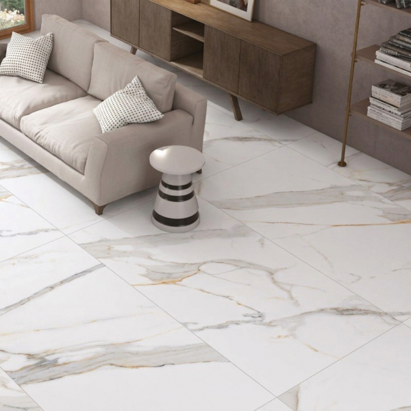 Picture of Floor tile regal carara, marble effect, matt, 60x120