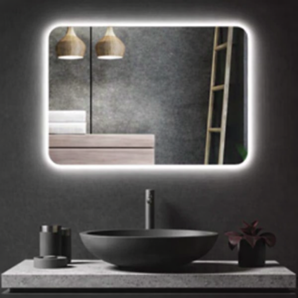 Picture of R-108-80100 rectangular mirror, touch screen with led, 80x100