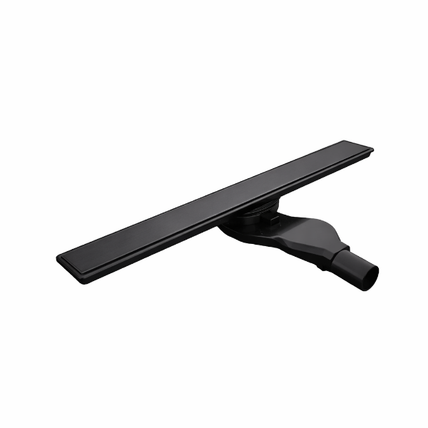 Picture of Pd1 drain, stainless steel, side outlet, black, 800mm