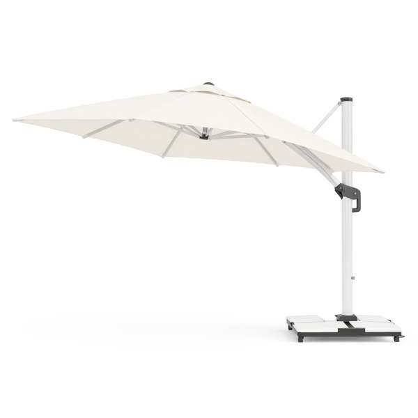 Picture of Umbrella, mykonos, fabric+aluminum, white, 300x300