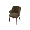 Picture of Chair, foyer, matt black wood legs, antelope
