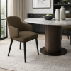Picture of Chair, foyer, matt black wood legs, antelope