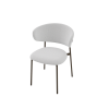 Picture of Chair, oleandro, metal frame matt bronze, seat hemp