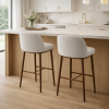 Picture of Counter stool, foyer, structure canaletto walnut, seat slv hemp