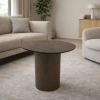 Picture of Coffee table, mushroom, base smoke, bronze mat ceramic top, 52.5x47.5x50(h)cm 