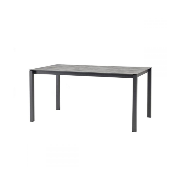 Picture of Dining table, pranzo,extendable, metal structure + hpl base, anthracite, 160/210 x 90 cm