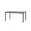 Picture of Dining table, pranzo,extendable, metal structure + hpl base, anthracite, 160/210 x 90 cm