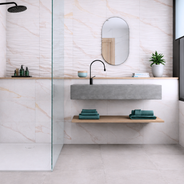 Picture of Floor tile portofino, marble effect, matt, 9mm 30.3x61.3