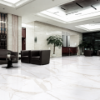 Picture of Floor tile smoke white, marble effect, matt, 60x120