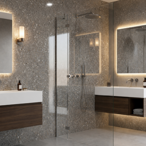 Picture of Floor tile le veneziane, stone effect, glossy, 80x240