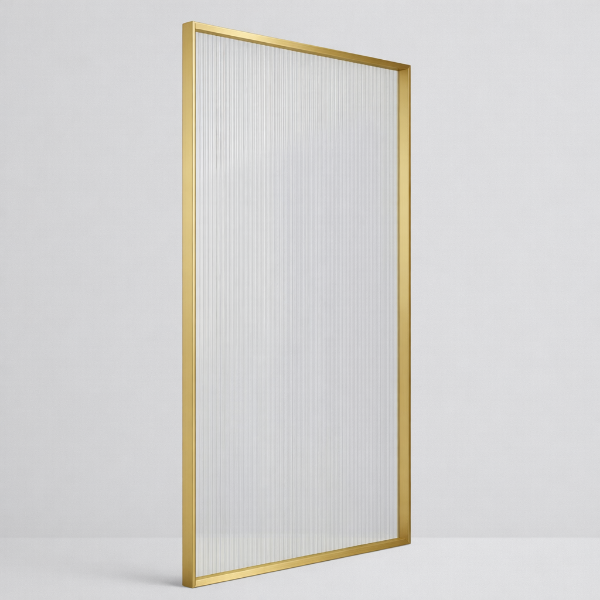 Picture of Shower glass, gun grey profile, 120x200 5mm