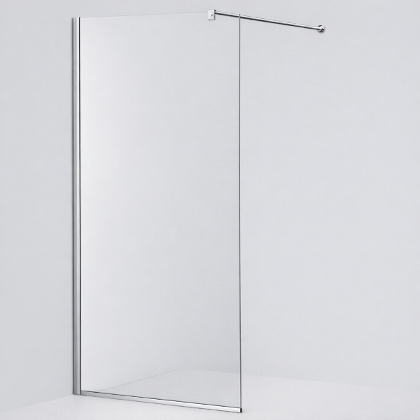Picture of Shower glass, gun grey profile, 90x200 5mm