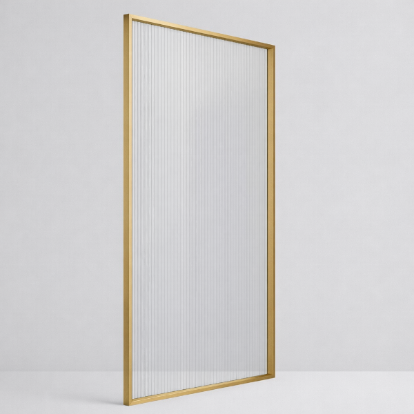 Picture of Shower glass, gun grey profile, 80x200 5mm