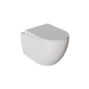 Picture of Line wc with pipe, ceramic, wall hung, white, 52.5x35.5cm
