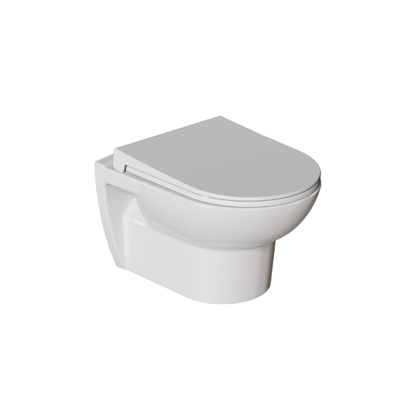 Picture of Revna wc, ceramic, wall hung, white, 50.5x35.5
