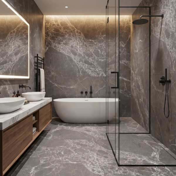 Picture of Floor tile antique mabrle, marble effect, matt, 40x80