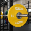 Picture of Plympic bumper plate, yellow, 15 kg