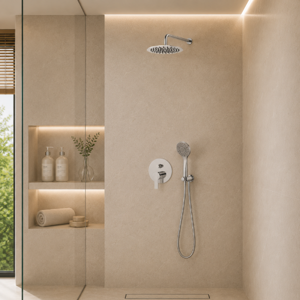 Picture of SHOWER SET,  BRIGHT CHROME