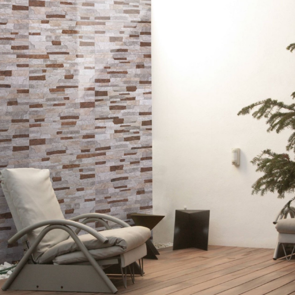 Picture of Floor tile adobe gris, stone effect, matt, 23x46
