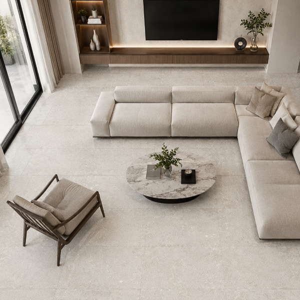 Picture of Floor tile positano beige, stone effect, matt, 30x60