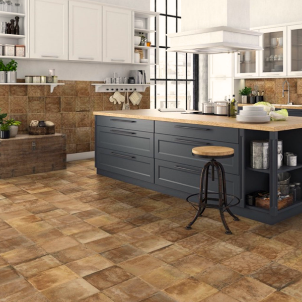 Picture of Floor tile dec inca centeno, vintage effect, matt, 25x25