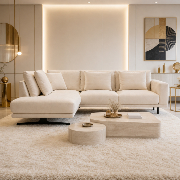 Picture of Sofa corner, Salerno, left arm, finn 02, 296x240x94cm
