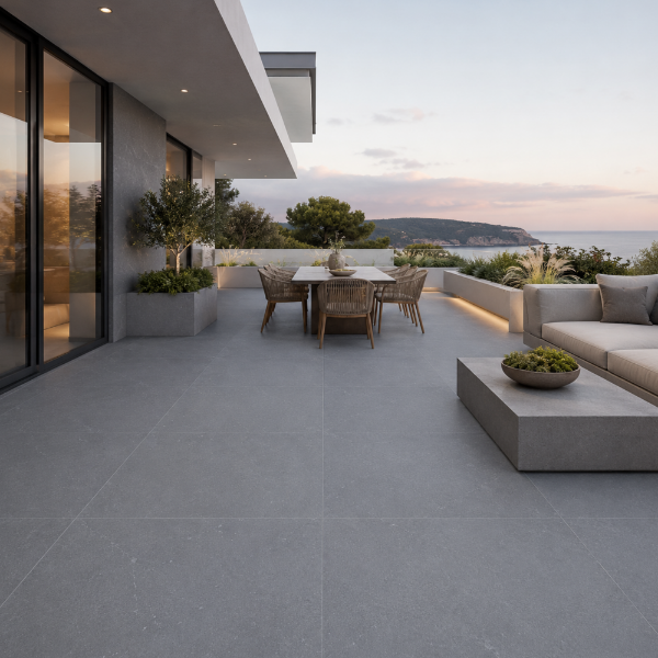 Picture of Floor tile argile, stone effect, matt, 9mm 90x90