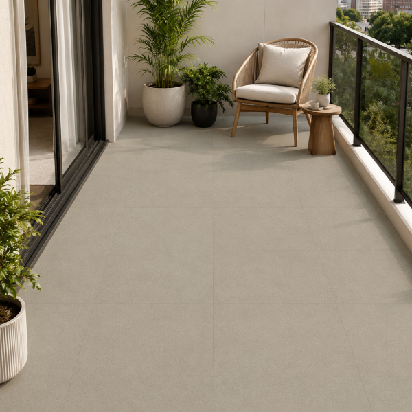 Picture of Floor tile silky, cement effect, matt, 9mm 60x60