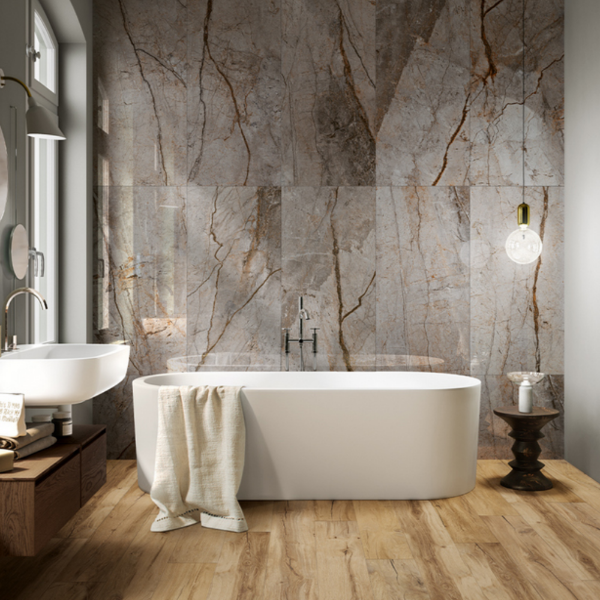 Picture of Floor tile rain forest, marble effect, matt, 60x120