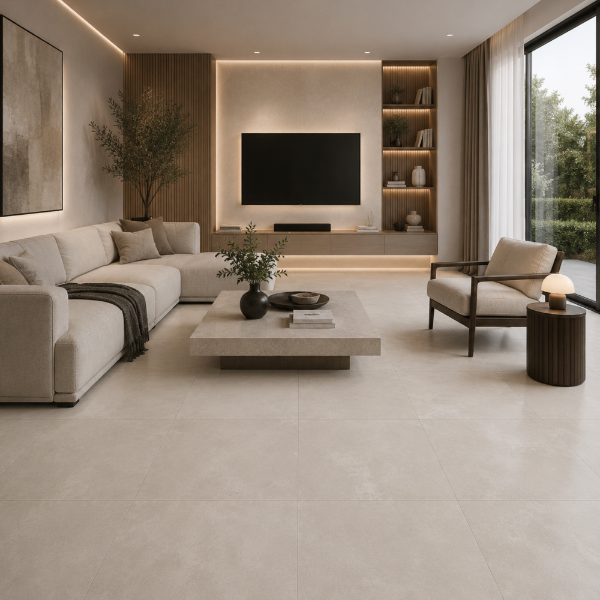 Picture of Floor tile vendela, concrete effect, matt, 60x60