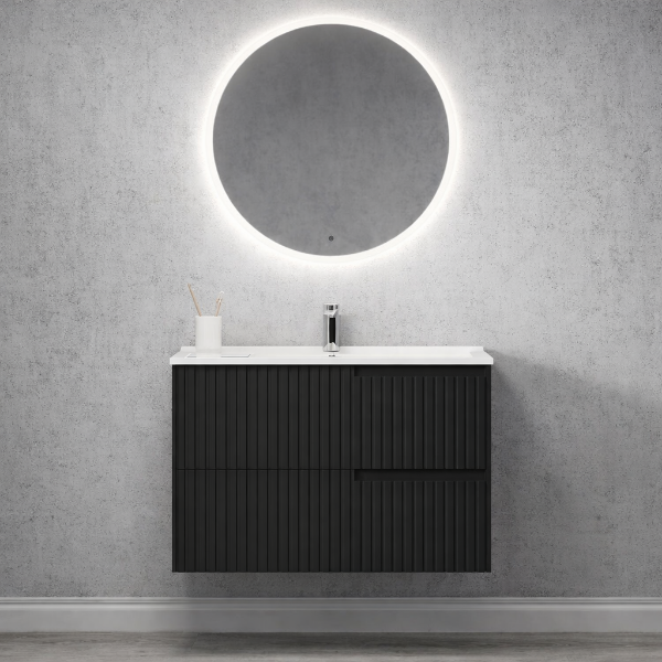 Picture of Joy bathroom furniture set, ply wood, black, 100x46x55