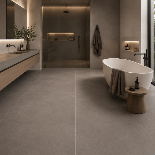 Picture of Floor tile glocal, concrete effect, structured, 20mm 90x90